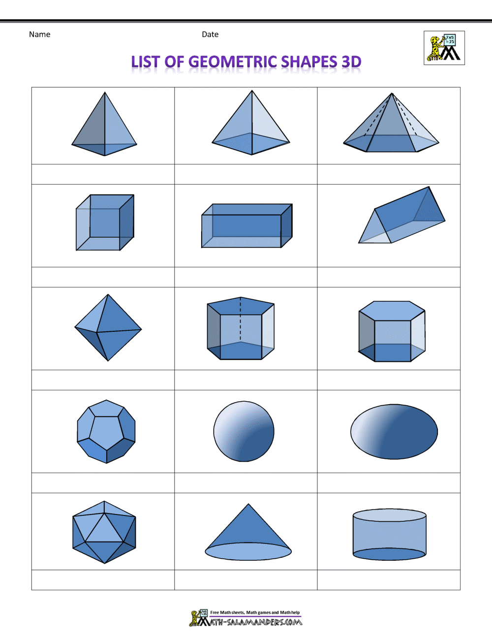 list-of-geometric-shapes