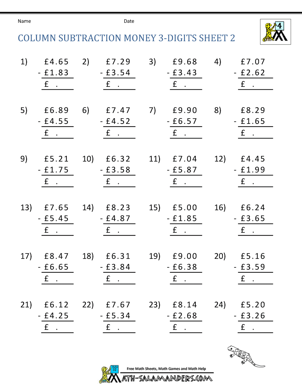 100 Problems Multiplication Worksheets For 6th Graders | New Calendar