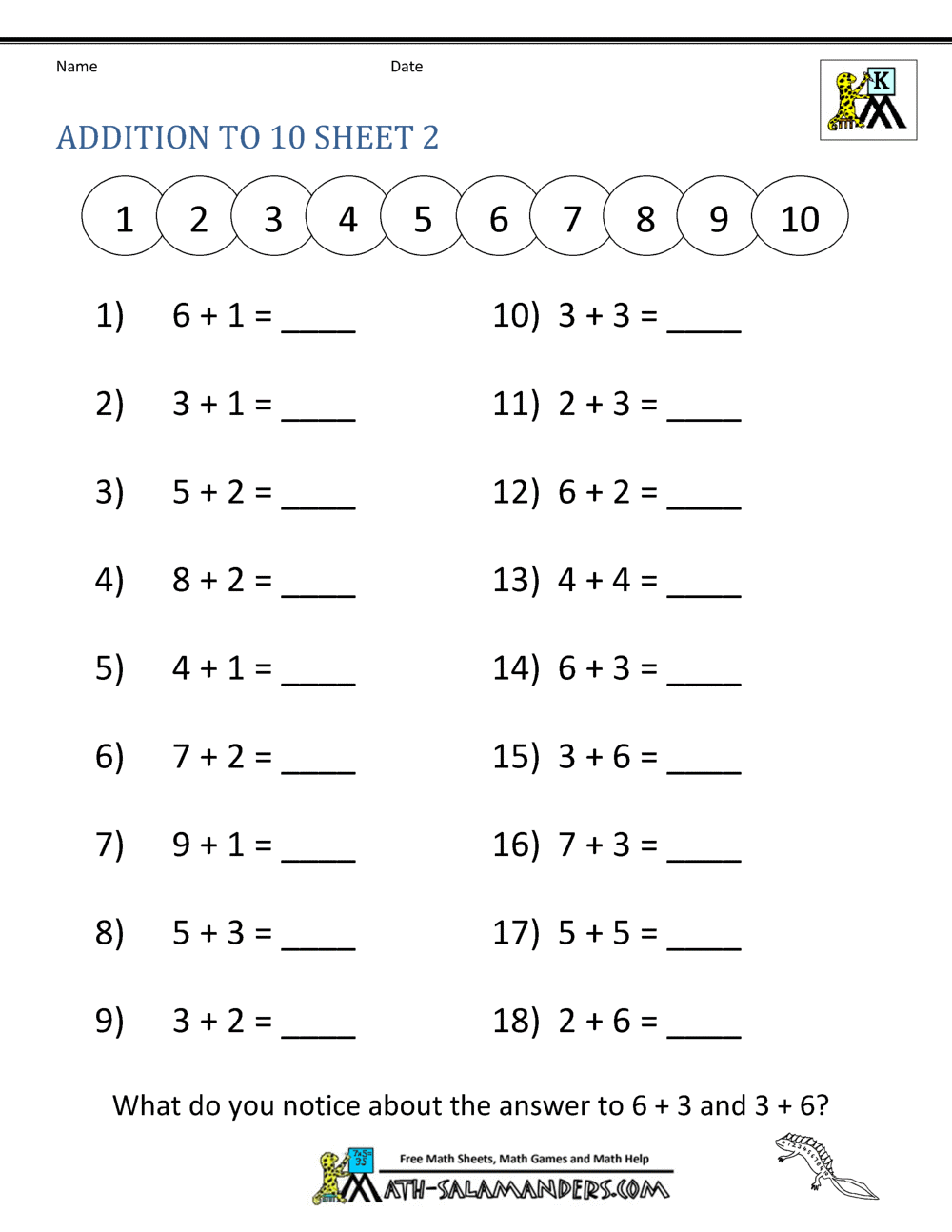 Kindergarten Subtraction Worksheets Up To 5 Along With Math Addition