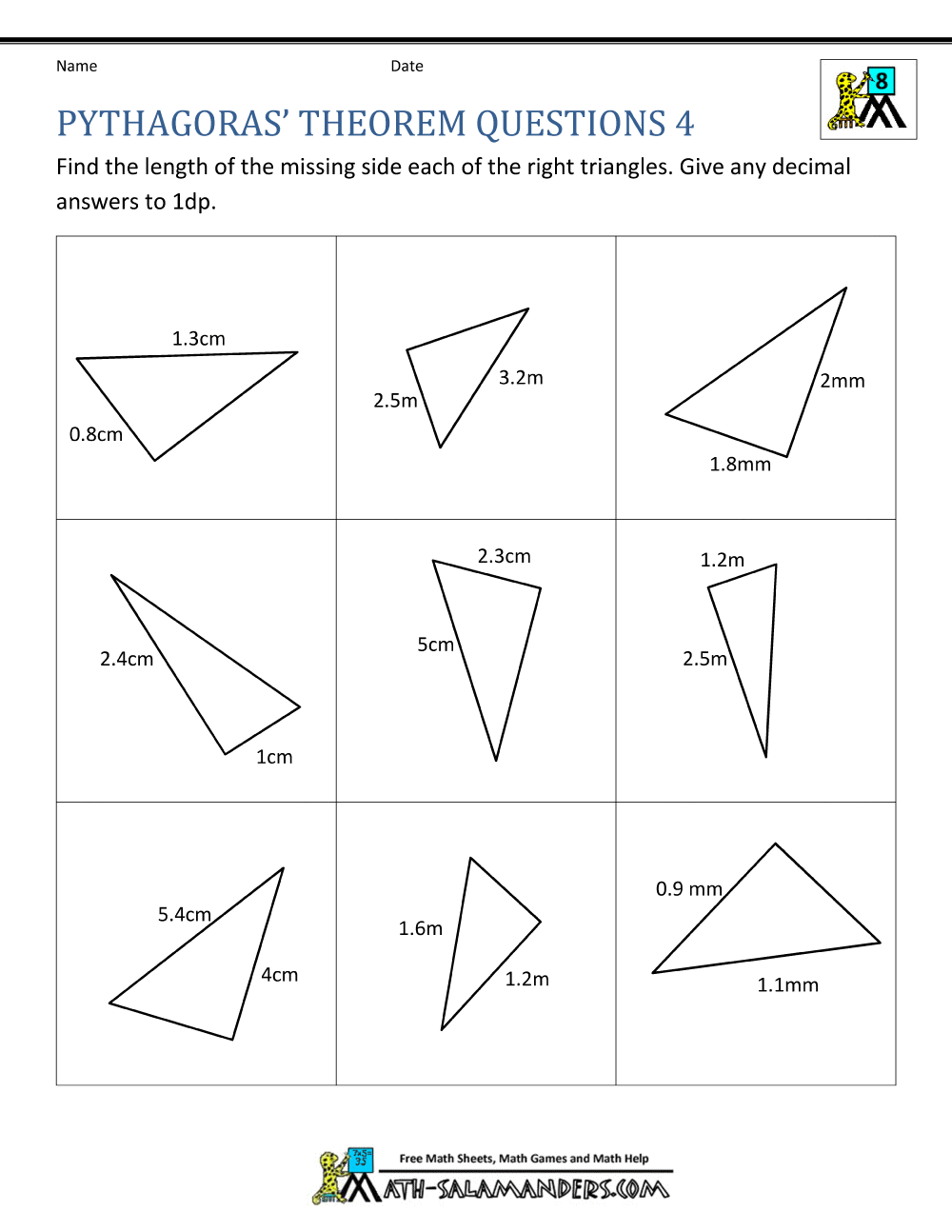 pythagorean theorem coloring activity pages - photo #4