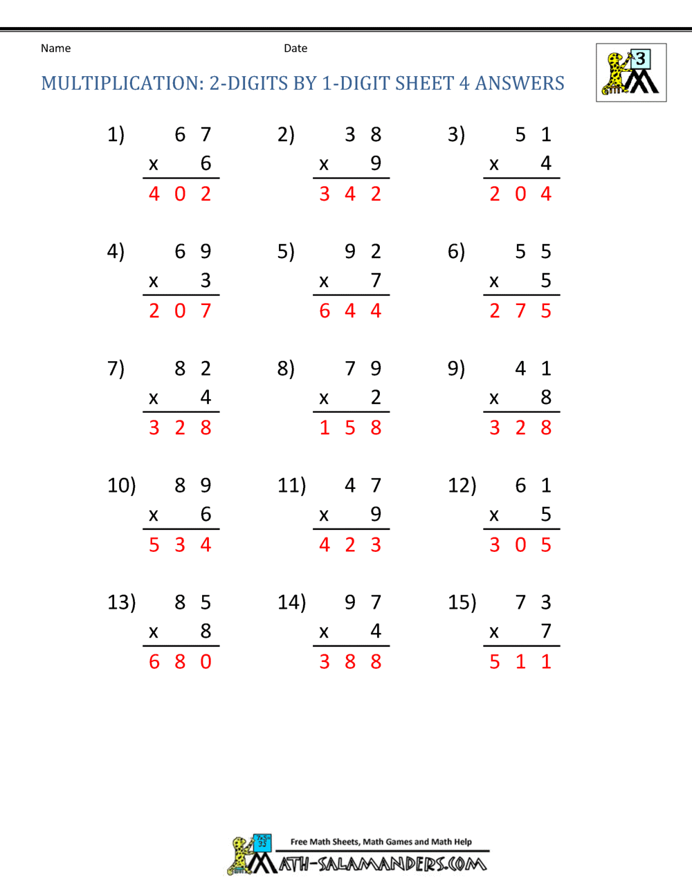 practice multiplication