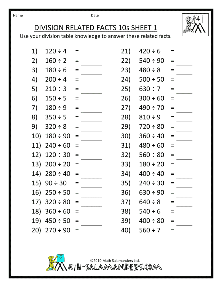 Math Worksheets | Engaged Immigrant Youth