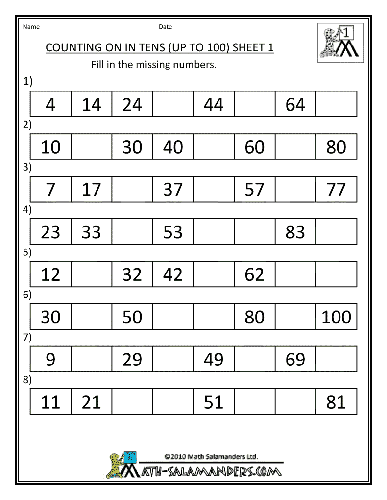 1St And 2Nd Grade Math Worksheets