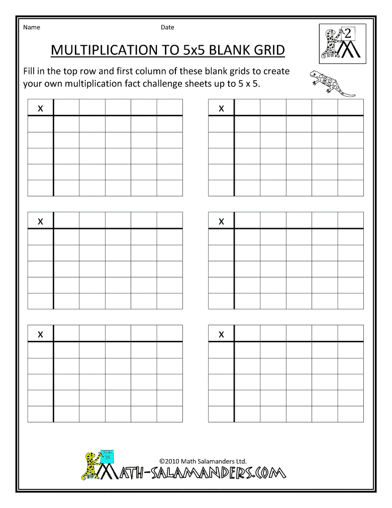 blank multiplication grid 0 12 1 10 0 10 tables
