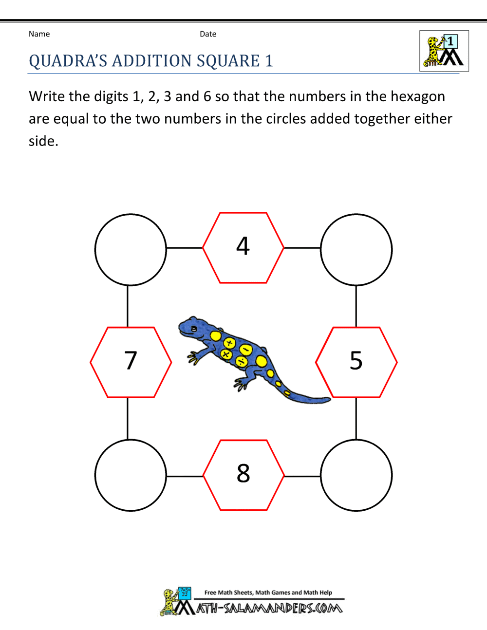 Math Puzzles for 1st Grade