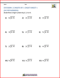 Division Worksheets 3rd grade image