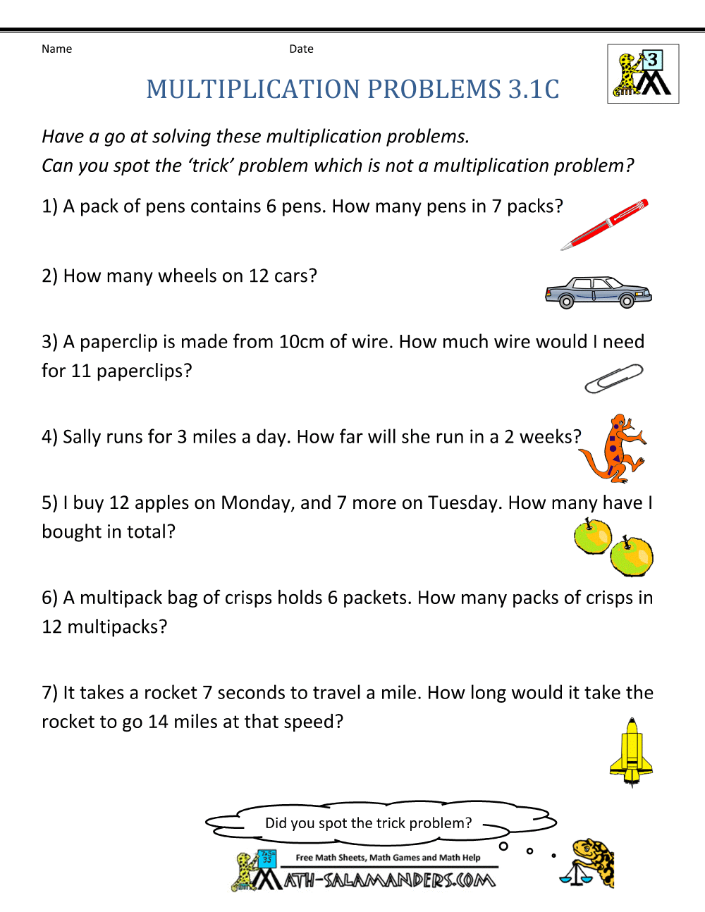 worksheet 4th Grade Multiplication Word Problems multiplication word problem worksheets 3rd grade problems 3 1c