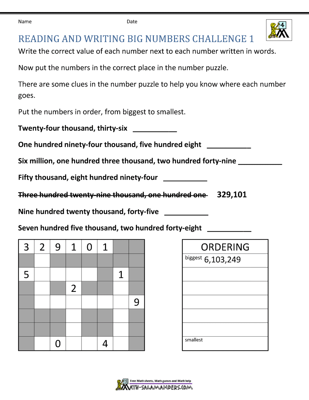 comparing-large-numbers-worksheets