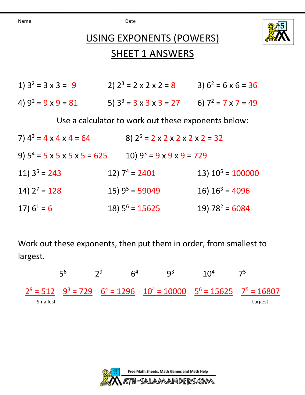 Math Worksheets 5th Grade Complex Calculations