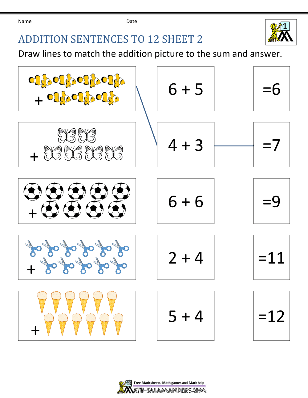 89 MATH SHEETS FOR GRADE 1 ADDITION