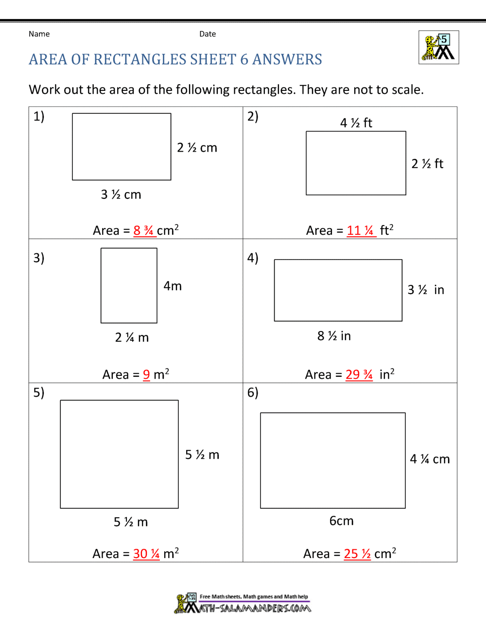 area-of-rectangle-worksheets