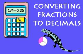 Converting Fractions to Decimals Calculator picture