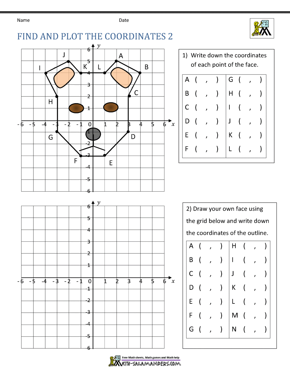 Coordinate Plane Worksheets - 22 quadrants With Regard To Plotting Points Worksheet Pdf