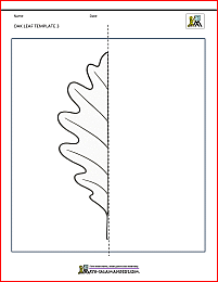 craft activities for fall oak leaf template 3