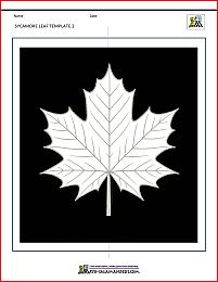 craft activities for fall sycamore leaf template 2