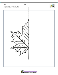 craft activities for fall sycamore leaf template 3