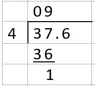 decimal division example 1-2