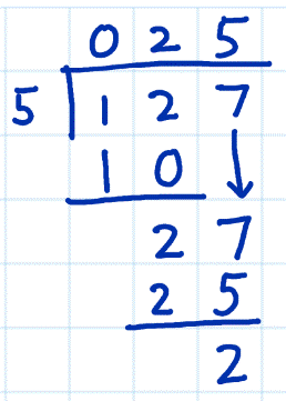 dividing 3 digits by 1 digit example 1a