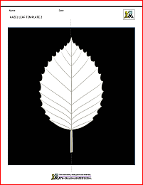 fall craft activities hazel leaf template 2
