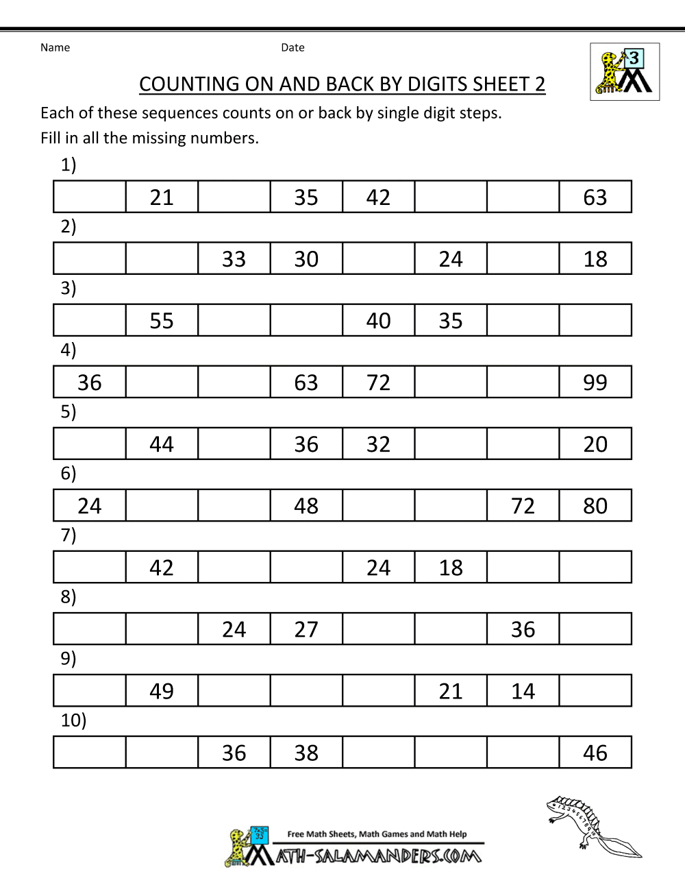 Practice Math Worksheets 3rd Grade