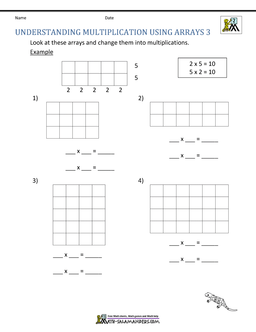 Free Printable Multiplication Worksheets 24nd Grade Intended For Box Method Multiplication Worksheet