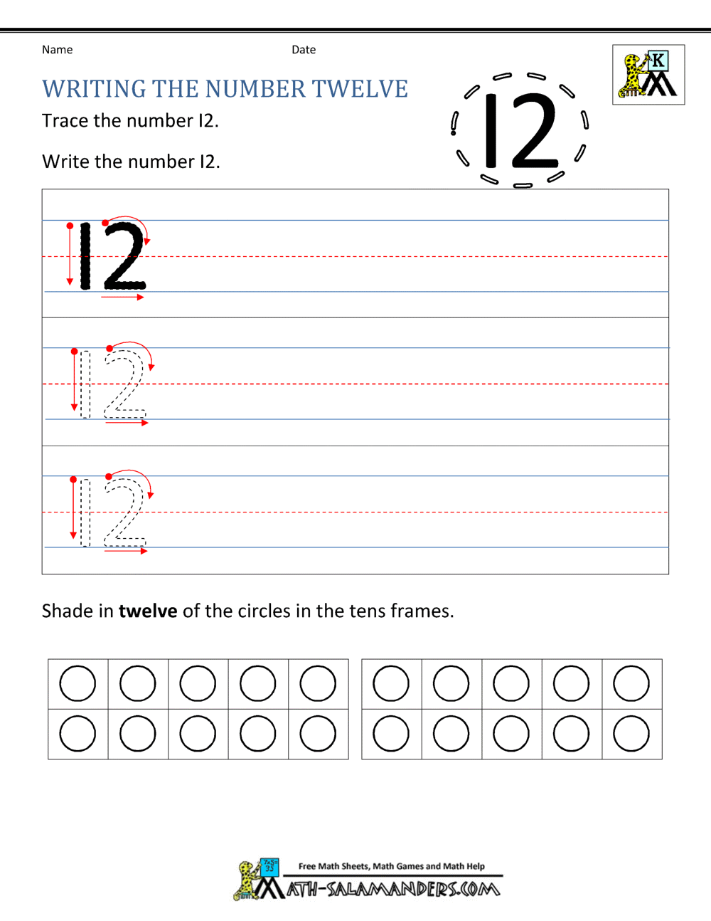Kindergarten Writing Worksheets - Numbers to 30 to 30