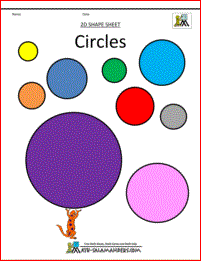 shapes clipart for kindergarten worksheet image