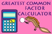 Greatest Common Factor Calculator Image
