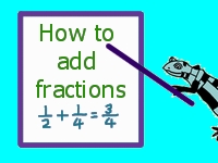 how to add fractions image
