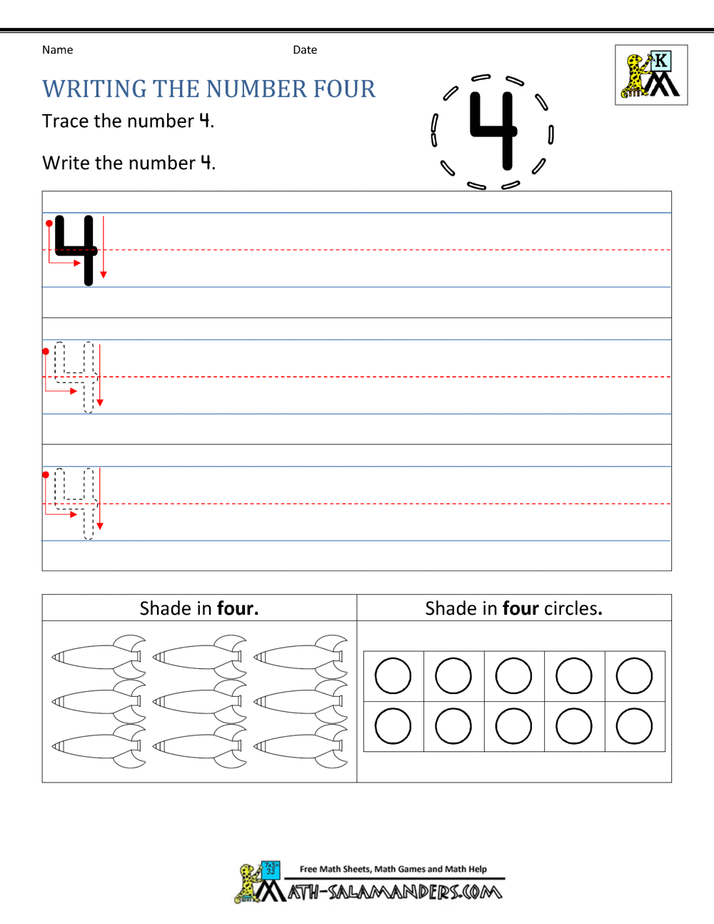 Kindergarten Printable Worksheets - Writing Numbers to 15