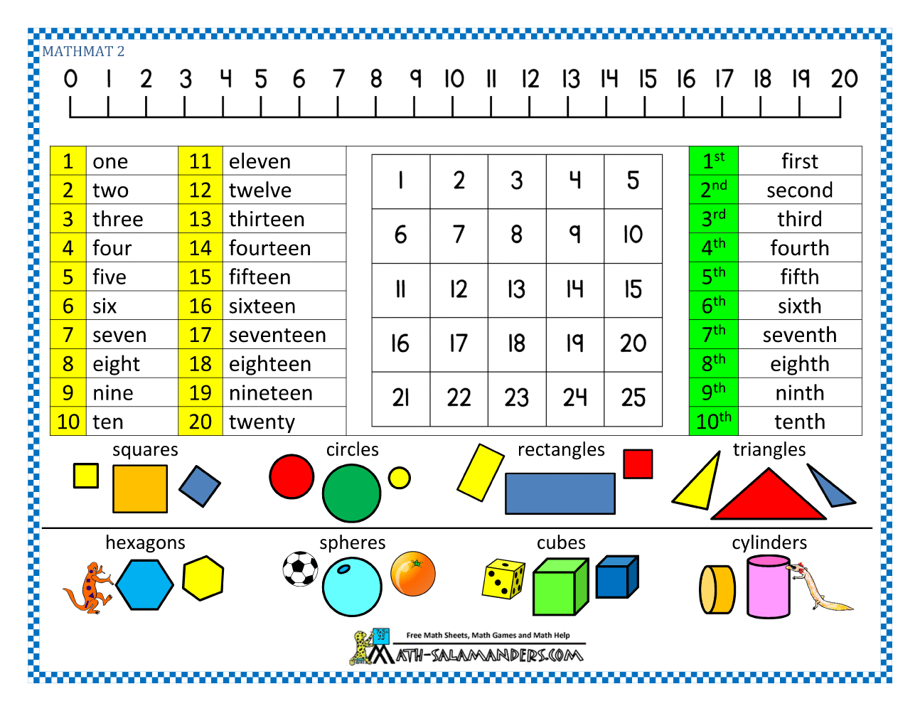 Kindergarten Math Printables