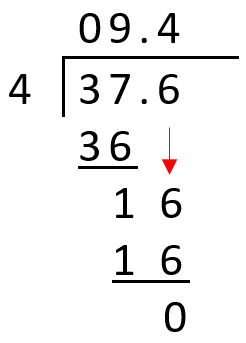 long division with decimals example 1e