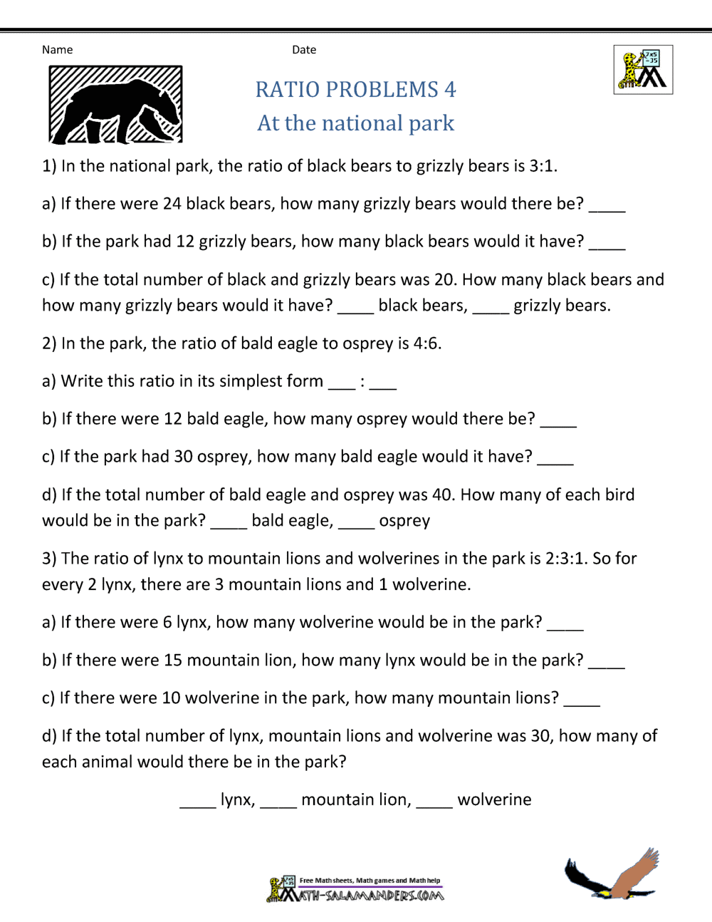 Ratio Word Problems Within Solving Proportions Word Problems Worksheet