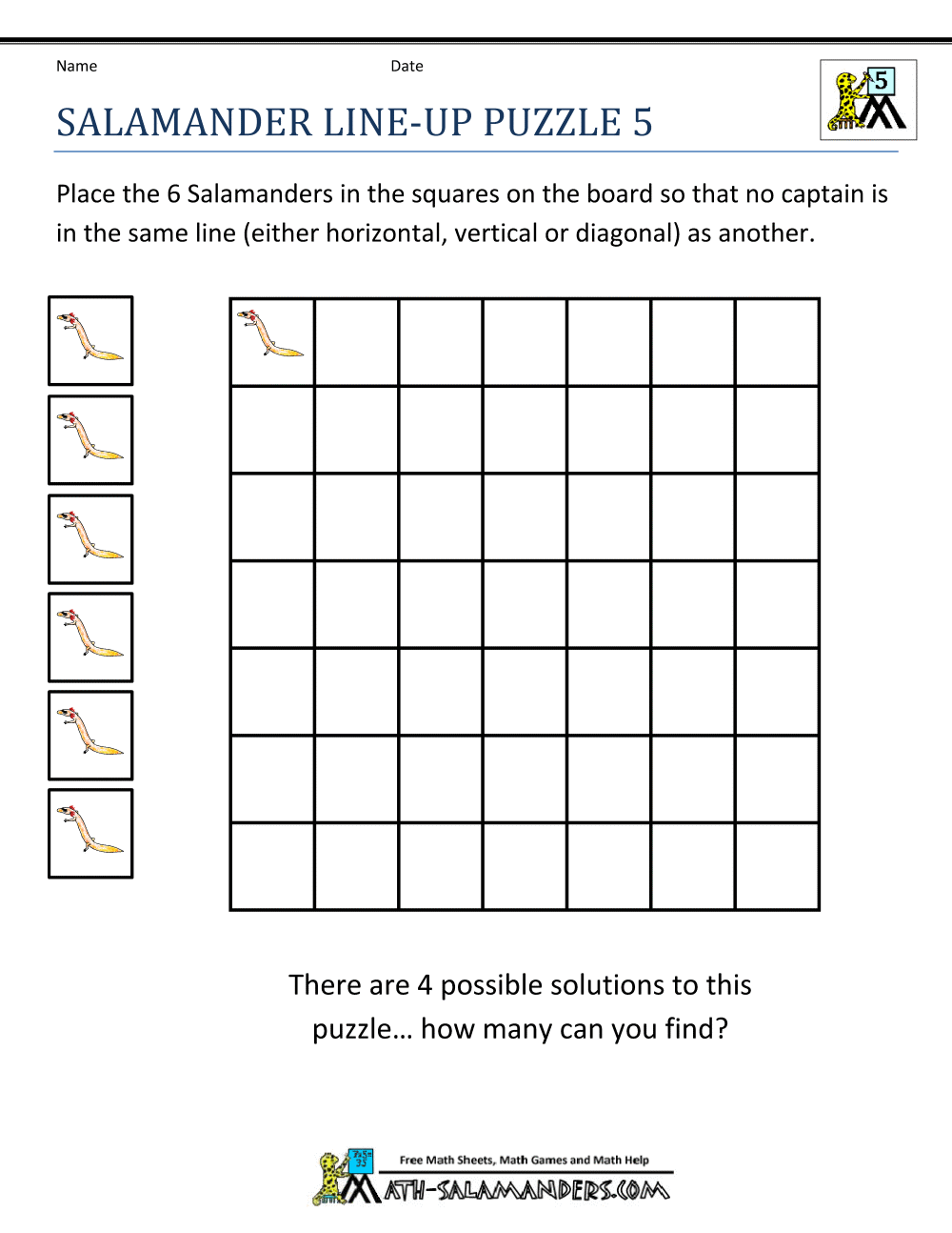 math-puzzle-worksheets-salamander-line-up-puzzle-5.gif