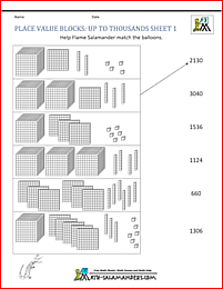 free math place value worksheets image
