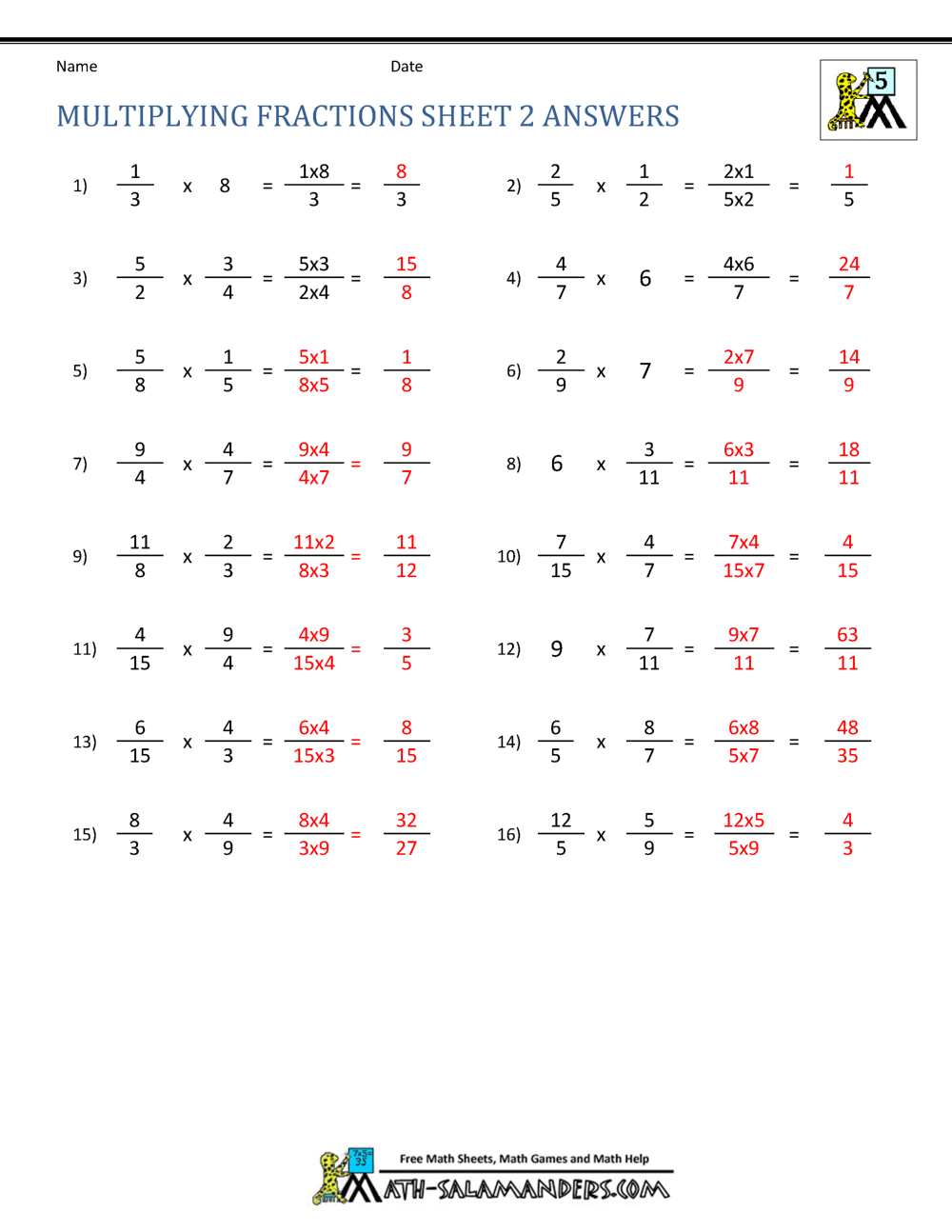 worksheet. Multiply Fractions By Whole Numbers Worksheets ...