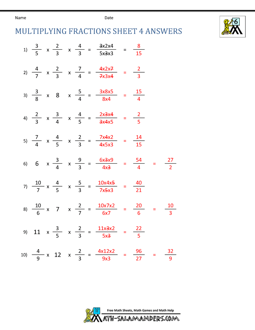 Multiplying Fractions Worksheet With Regard To Multiplying Fractions Area Model Worksheet
