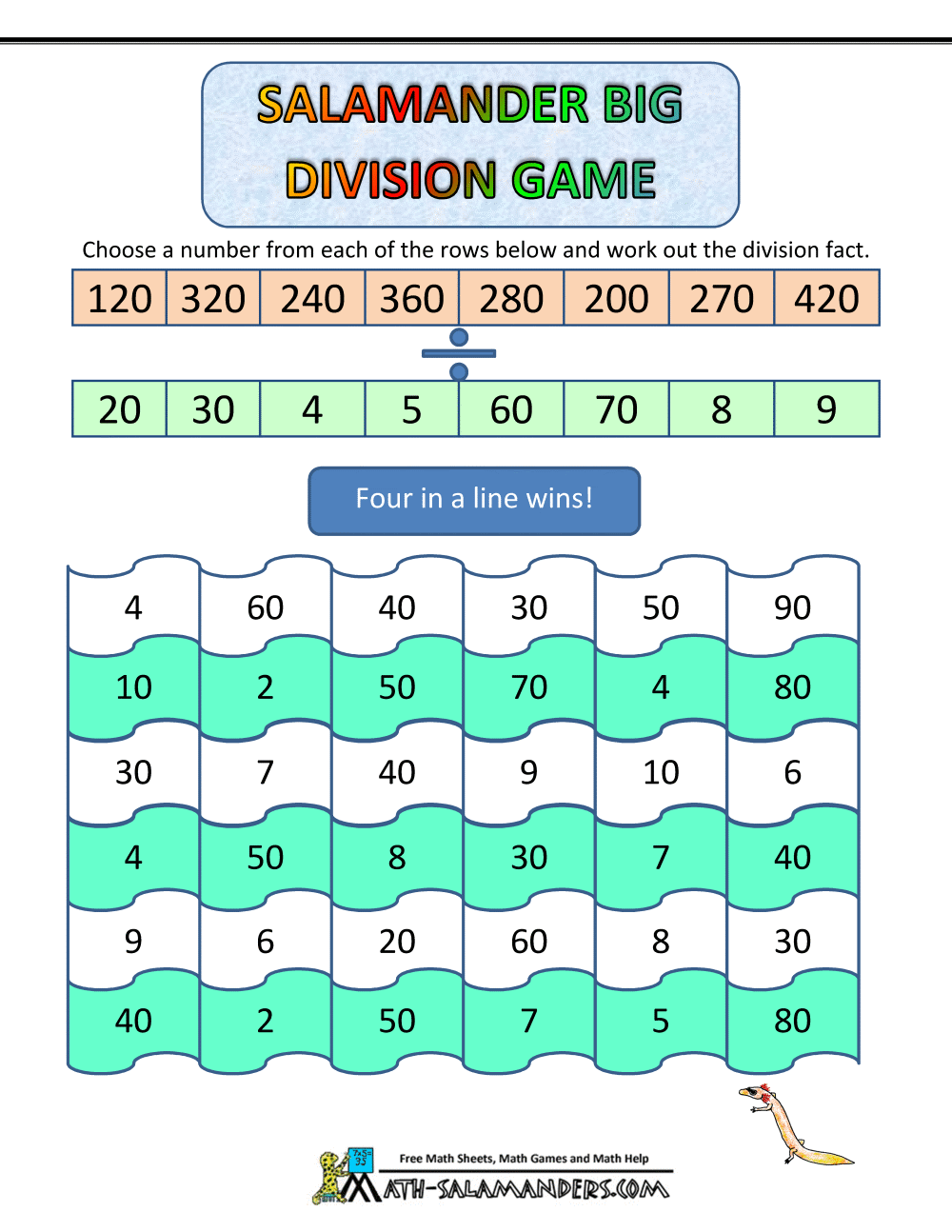 Math Division Games