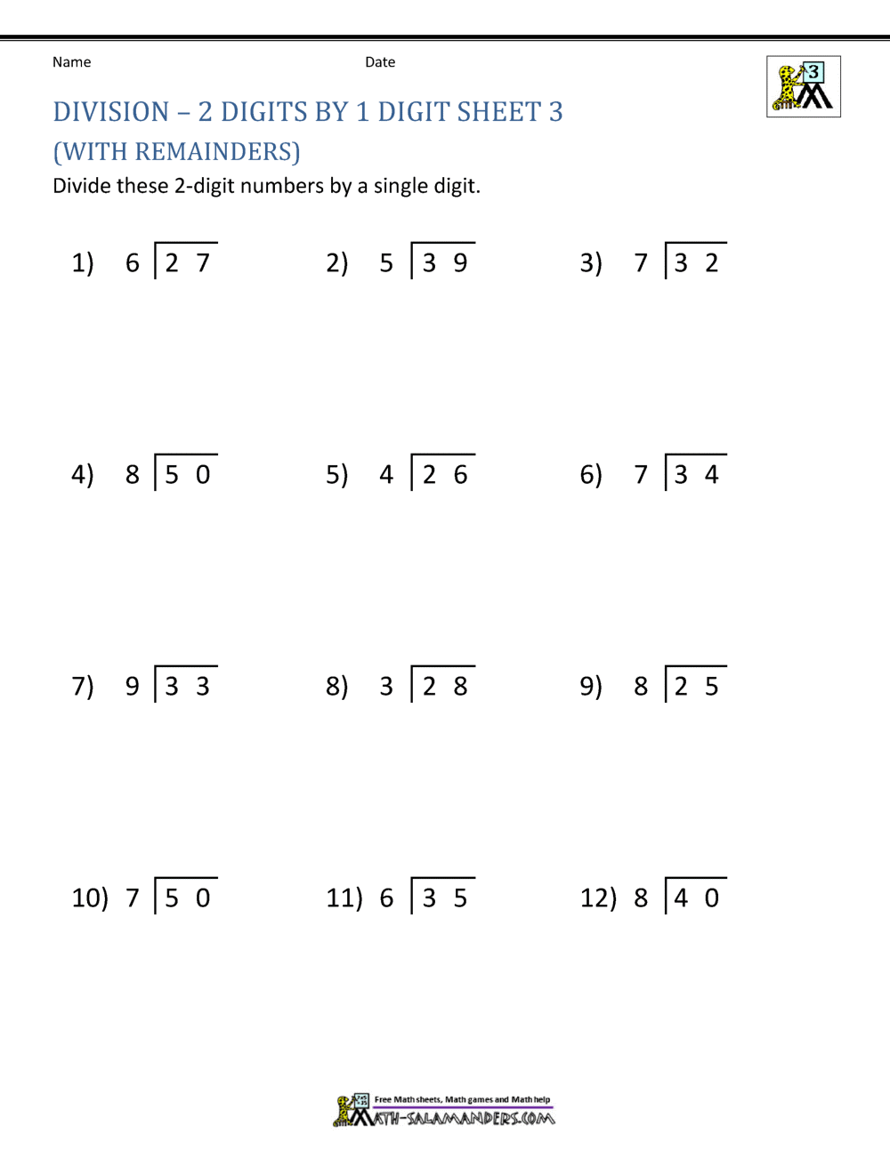 division worksheets grade 4 3 digit by 1 digit