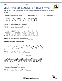 ratio problems 6th grade visual ratio problems 6-2