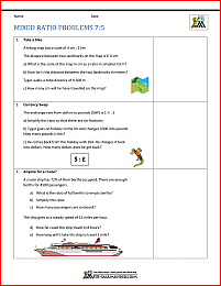 ratio word problems 7th grade mixed ratio problems 7-5