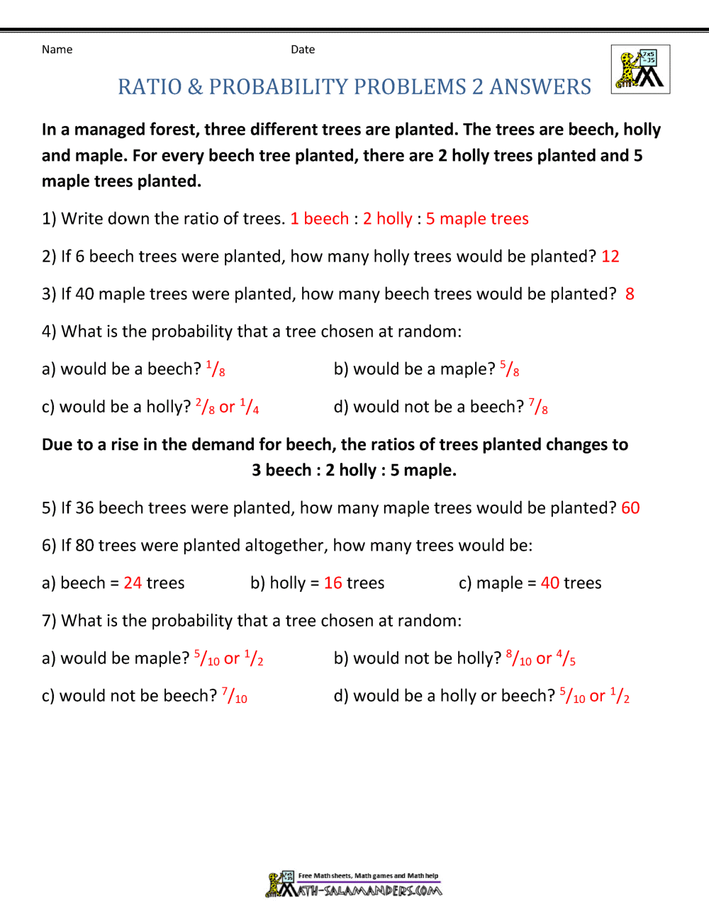Ratio Word Problems Pertaining To Ratio And Proportion Worksheet Pdf