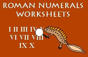 Roman Numerals Worksheet image