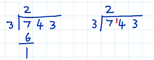 short division vs long division example 2b