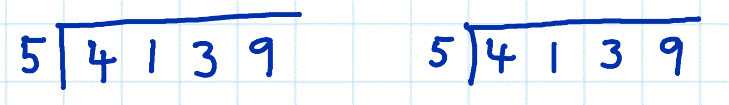 short division vs long division example 3a