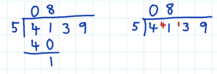 short division vs long division example 3c