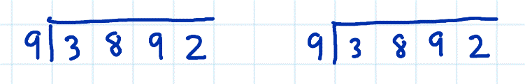 short division vs long division example 4a