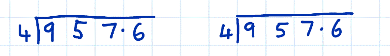 short division vs long division example 5a