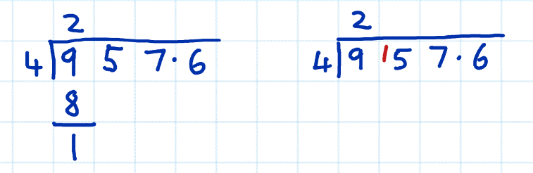 short division vs long division example 5b