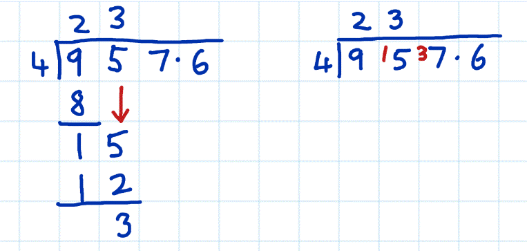 short division vs long division example 5c